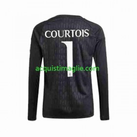 Divisa di Calcio Real Madrid Thibaut Courtois 1 Portiere Trasferta 2023/2024 Manica Lunga